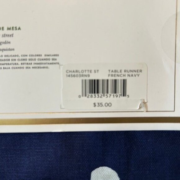 Kate Spade Table Runner - Charlotte Streeet- New - Picture 4 of 5